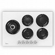 כיריים גז זכוכית 5 להבות MIDEA מידאה דגם 75GP503 6753 כיריים גז זכוכית 5 להבות MIDEA מידאה דגם 75GP503 6753