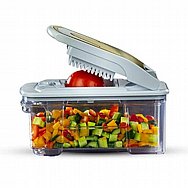 קוצץ ירקות ופירות לבן/זהב FOOD APPEAL CUBE MASTER PRO פוד אפיל דגם 7290122472509 קוצץ ירקות ופירות לבן/זהב FOOD APPEAL CUBE MASTER PRO פוד אפיל דגם 7290122472509