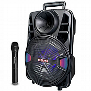 בידורית קריוקי ניידת 1000W מבית DOME דום דגם DM3008 בידורית קריוקי ניידת 1000W מבית DOME דום דגם DM3008