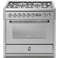 תנור אפיה משולב 90 ס"מ מבית STEEL דגם G9F-6W סדרת GENESI תנור אפיה משולב 90 ס"מ מבית STEEL דגם G9F-6W סדרת GENESI