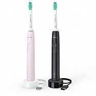 זוג מברשות שיניים חשמליות מבית PHILIPS פיליפס דגם SONICARE 3100 HX3675/15 זוג מברשות שיניים חשמליות מבית PHILIPS פיליפס דגם SONICARE 3100 HX3675/15