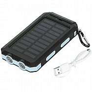 סוללת גיבוי סולארית ZEERO זירו דגם PB10000-BLUE סוללת גיבוי סולארית ZEERO זירו דגם PB10000-BLUE