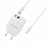 מטען קיר מהיר 18W מבית SILVER LINE סילבר ליין דגם PD20W + QC3.0 מטען קיר מהיר 18W מבית SILVER LINE סילבר ליין דגם PD20W + QC3.0