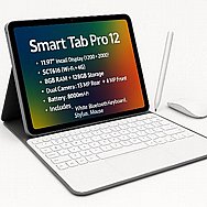טאבלט עוצמתי 12" SMART TAB סמארט טאב דגם PRO 12 טאבלט עוצמתי 12" SMART TAB סמארט טאב דגם PRO 12