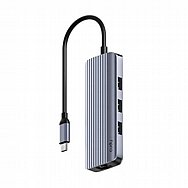 רכזת 6 ב1 CUDY USB-C קודי דגם UH606 רכזת 6 ב1 CUDY USB-C קודי דגם UH606